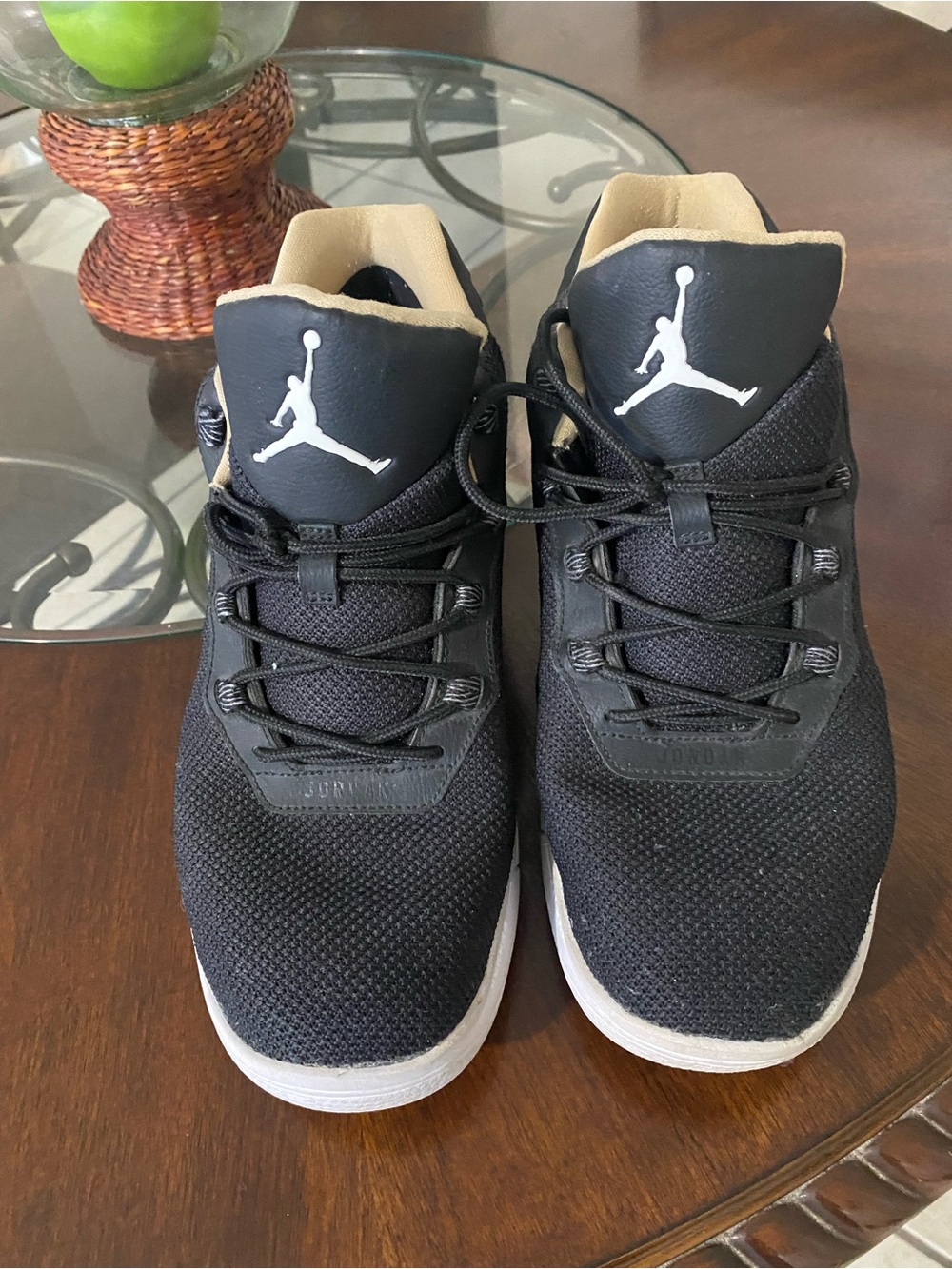 Jordan Black and White Jumpman Knit Trainers